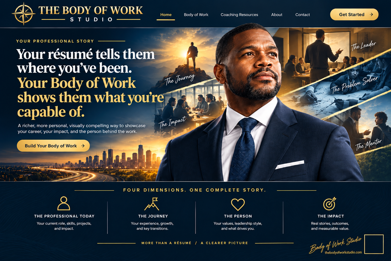 Your résumé tells them where you've been. Your Body of Work shows them what you're capable of.